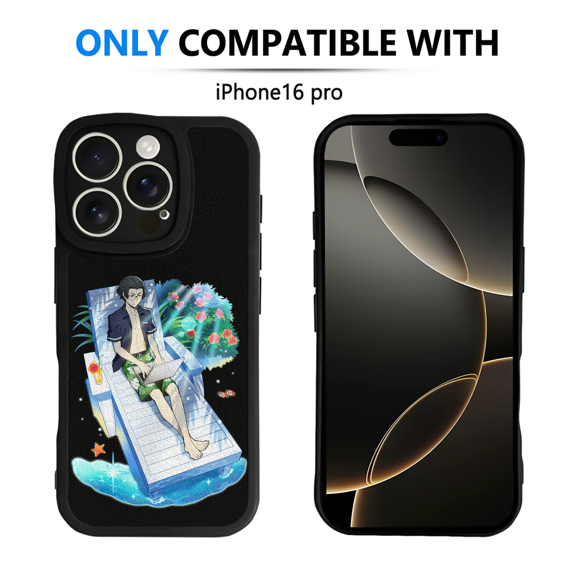 （画像用） 文豪ストレイドッグス Bungo Stray Dogs 【iPhone 16シリーズ対応】シリコンスマホケース（レザー調） 材質：シリコン